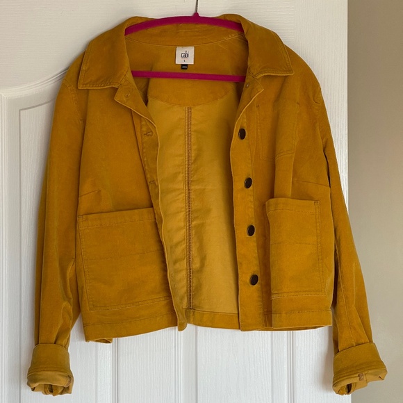 CAbi Corduroy Women’s Mustard Jacket Size Large - Picture 1 of 2